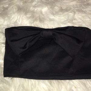 Charlotte Russe Bow Crop Top
